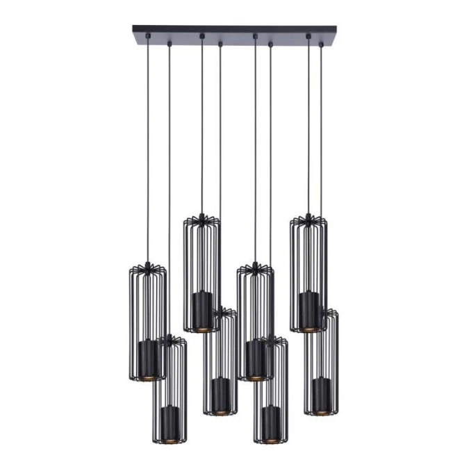 Lampa wisząca do jadalni FALCON, druciane klosze w kolorze czarnym na GU10 K‑4933 Kaja Lighting - obrazek 1