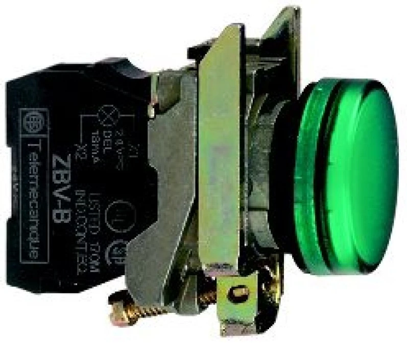 Lampka sygnalizacyjna 22mm zielona 24V AC/DC LED XB4BVB3EX - obrazek 1