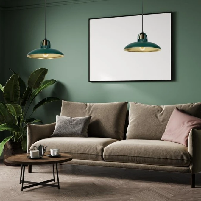 Lampa wisząca FELIX GREEN/GOLD 1xE27 MLP7709 Milagro - obrazek 3