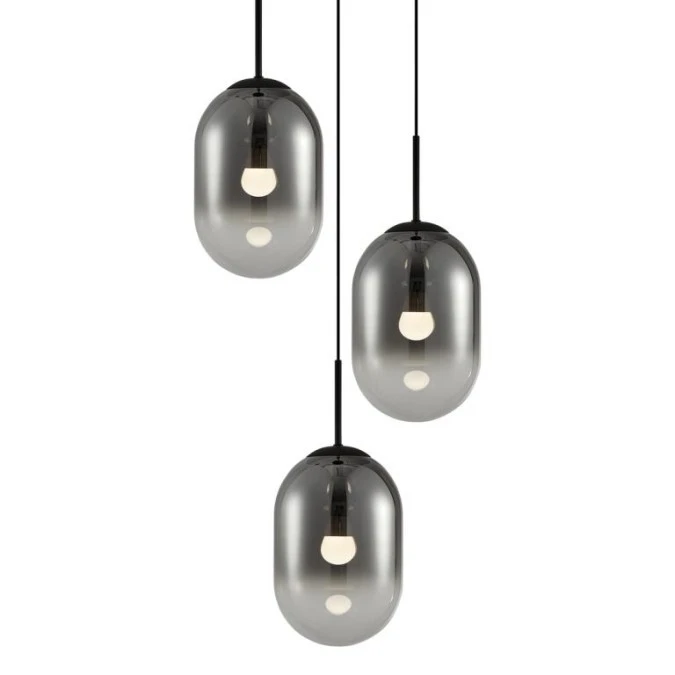 Lampa wisząca ALIAS BLACK 3xE14 koło ML0320 Milagro - obrazek 2