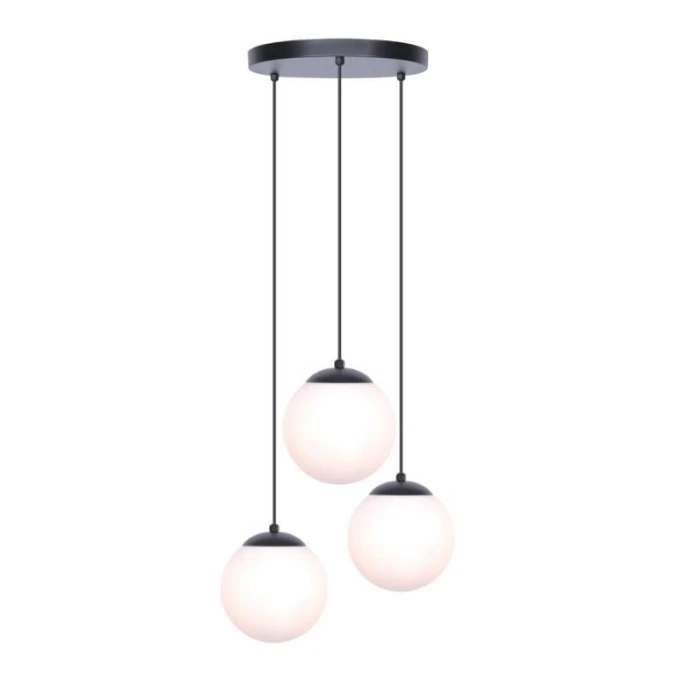 Lampa wisząca CAMINA, szklane białe kule klosze na E27, do salonu K‑4746 Kaja Lighting - obrazek 1