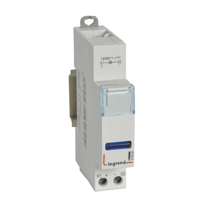 Lampka modułowa 1‑fazowa niebieska LED 12/48V L424 412924 - obrazek 1
