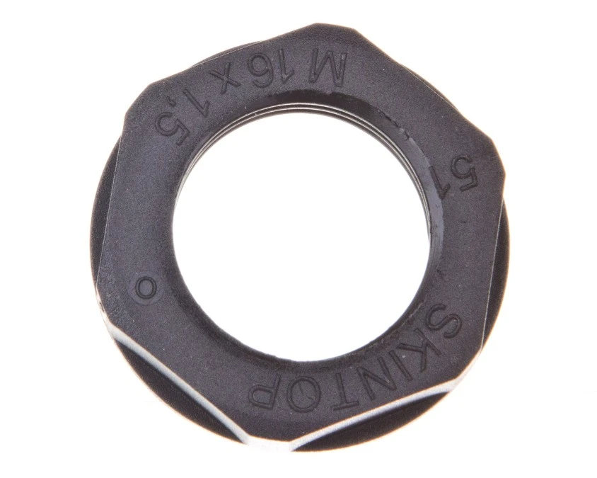 Nakrętka poliamidowa M16 SKINTOP GMP‑GL‑M 16×1,5 czarny 53119110