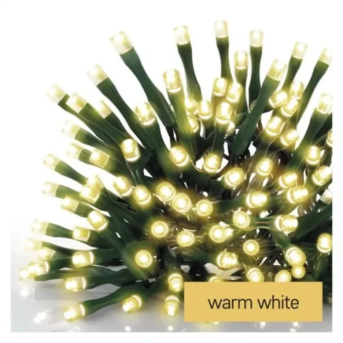 Lampki choinkowe Classic 50 LED 2,5m ciepła biel, zielony przewód, IP20 - obrazek 1
