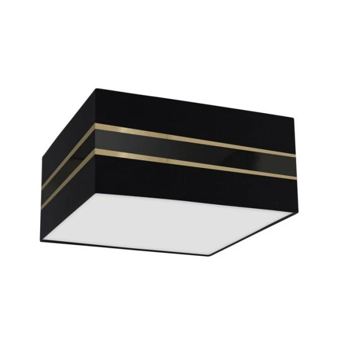 Lampa sufitowa Kwadrat ULTIMO BLACK 2xE27 40cm MLP7336 Milagro - obrazek 1