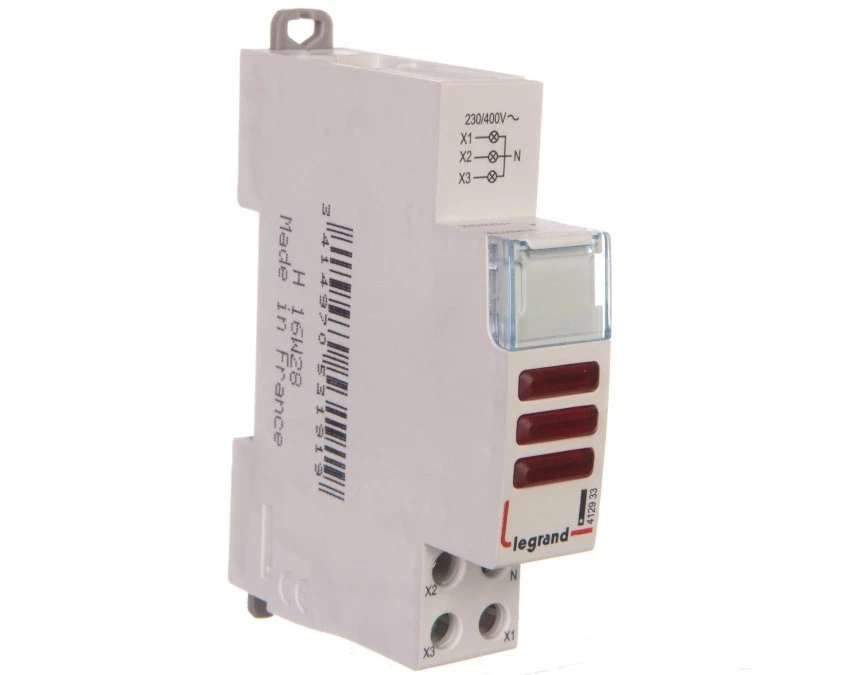 Lampka modułowa 3‑fazowa czerwona LED 230/400V L434 412933 - obrazek 1