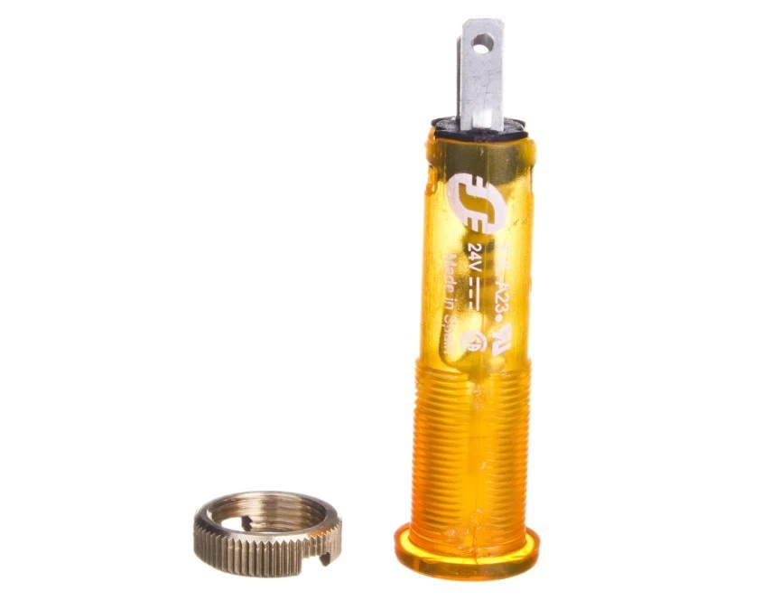 Lampka sygnalizacyjna 8mm żółta 24V DC XVLA235 - obrazek 1