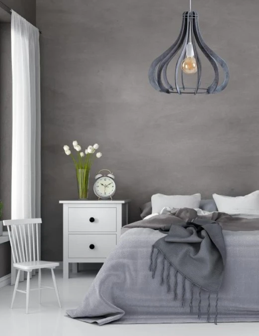 Lampa wisząca nowoczesna 1xE27 LAVENA GREY - obrazek 2