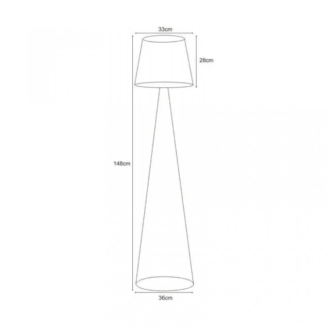 Lampa stojąca czarna, druciana, industrialna z serii SOUL BLACK K‑4643 Kaja Lighting - obrazek 3