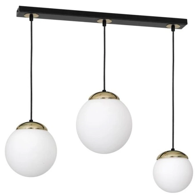 Lampa wisząca SPARTA BLACK / GOLD 3xE14 MLP6500 Milagro - obrazek 2
