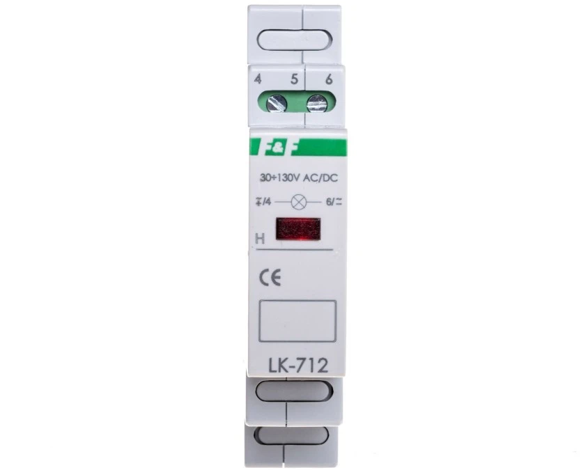 Lampka modułowa 1‑fazowa czerwona 30‑130V AC/DC LK‑712R‑30‑130V - obrazek 2