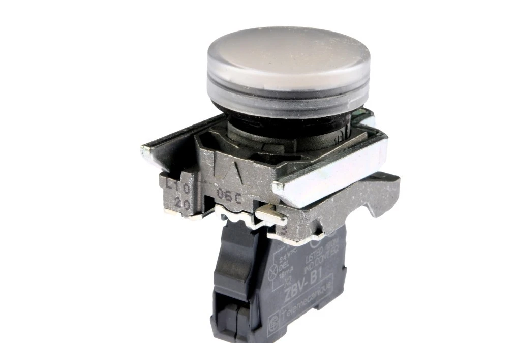 Lampka sygnalizacyjna 22mm biała 24V AC/DC LED XB4BVB1 - obrazek 3