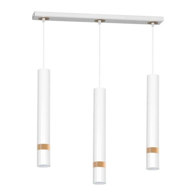 Lampa wisząca JOKER WHITE/WOOD 3xGU10 MLP6302 Milagro - obrazek 2