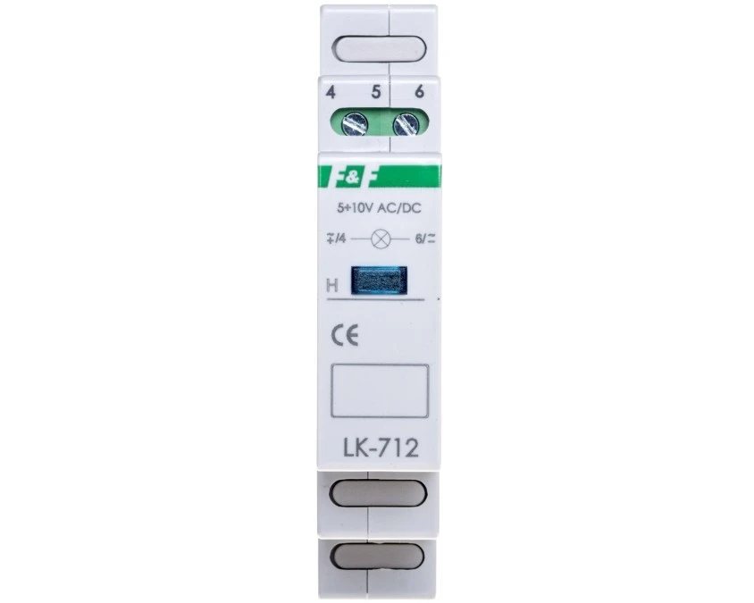 Lampka modułowa 1‑fazowa niebieska LK‑712B‑5‑10V - obrazek 2