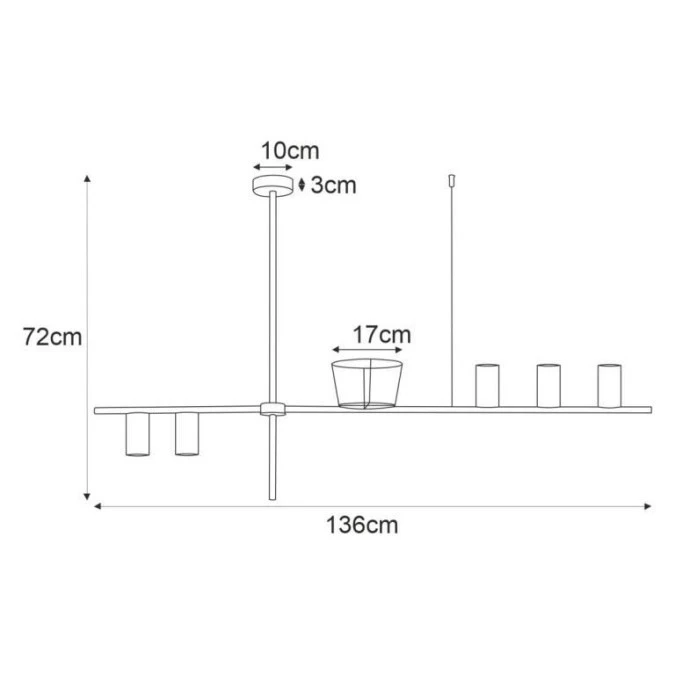 Lampa wisząca designerska z kwietnikiem, nad stół z serii ROCCO K‑4756 Kaja Lighting - obrazek 2