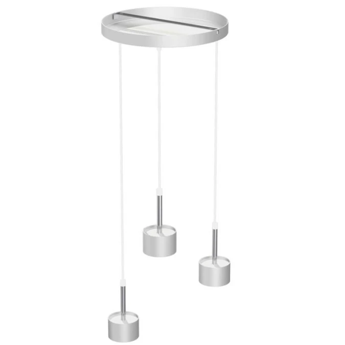 Lampa wisząca ARENA WHITE/SILVER 3xGX53 MLP7780 Milagro - obrazek 3