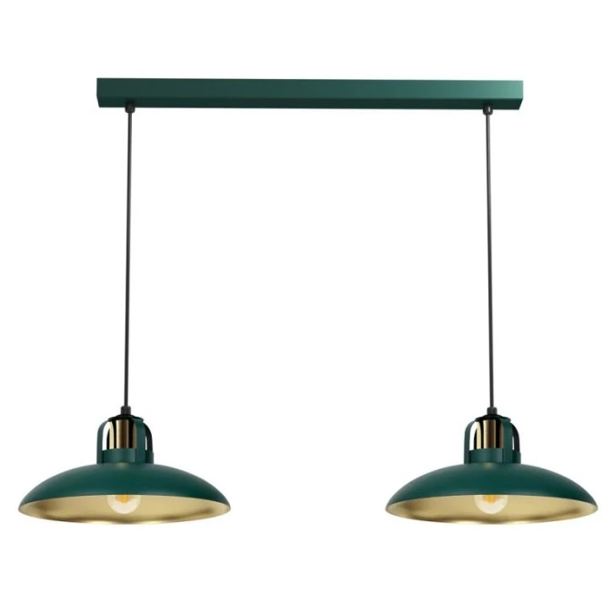 Lampa wisząca FELIX GREEN/GOLD 2xE27 MLP7710 Milagro - obrazek 1