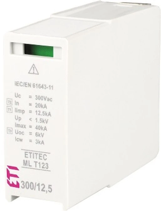 Moduł wymienny ogranicznika przepięć typ T1+T2+T3 (B+C+D) MOD.ETITEC ML T123 305/50 G (N‑PE) 002440674