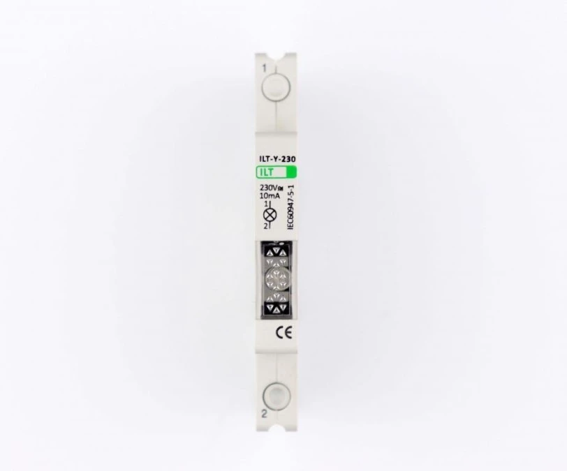Lampka kontrolna czerwona półmodułowa 230V - obrazek 3