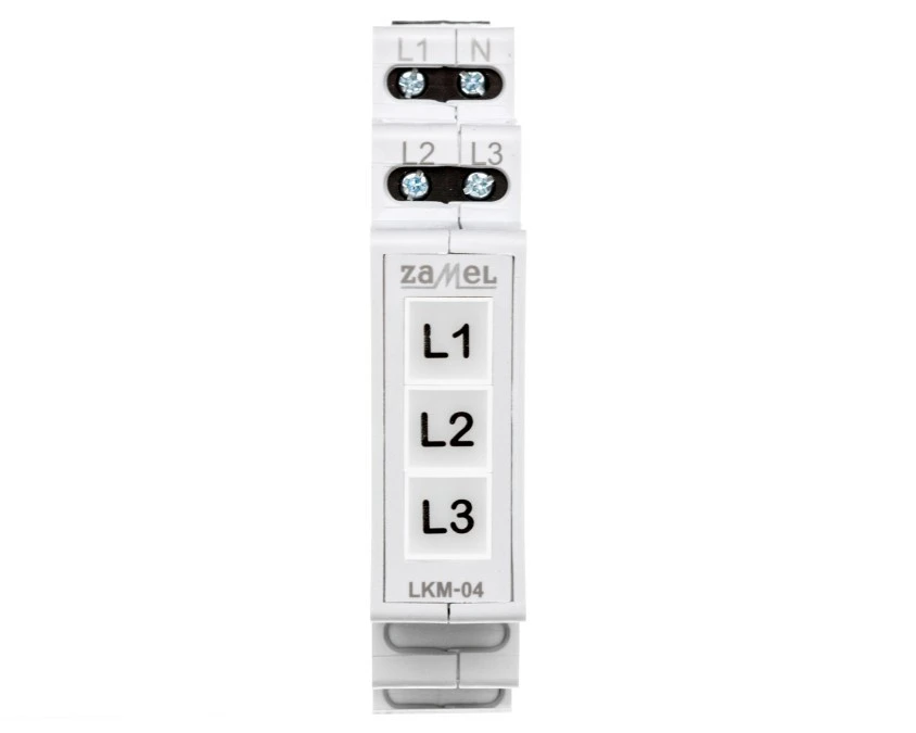 Lampka modułowa 3‑fazowa żółta/zielona/czerwona 230V AC LED TN LKM‑04‑40 EXT10000047 - obrazek 2