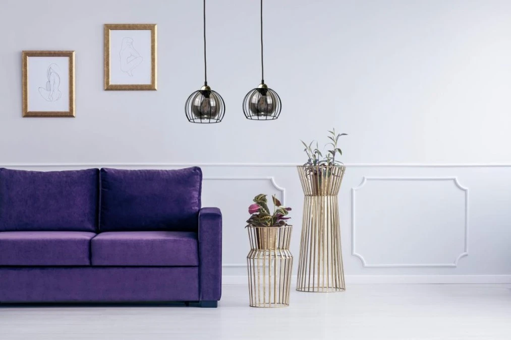 Lampa wisząca loftowa nowoczesna 2xE27 SOLO BLACK/GOLD - obrazek 2