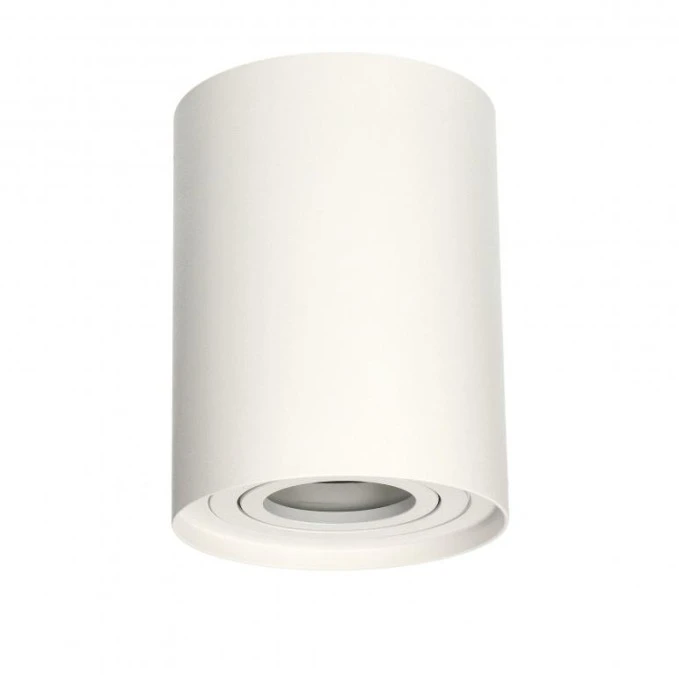 Lampa sufitowa HARYS O natynkowa oprawa punktowa nowoczesna TUBA okrągła GU10 biała MK MEGAKABEL - obrazek 3
