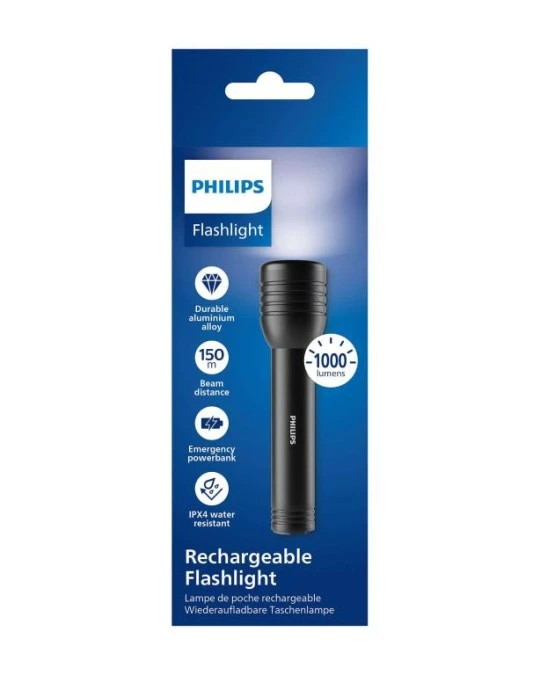 Latarka akumultorowa USB 1000lm Philips SFL7005R/10 - obrazek 2
