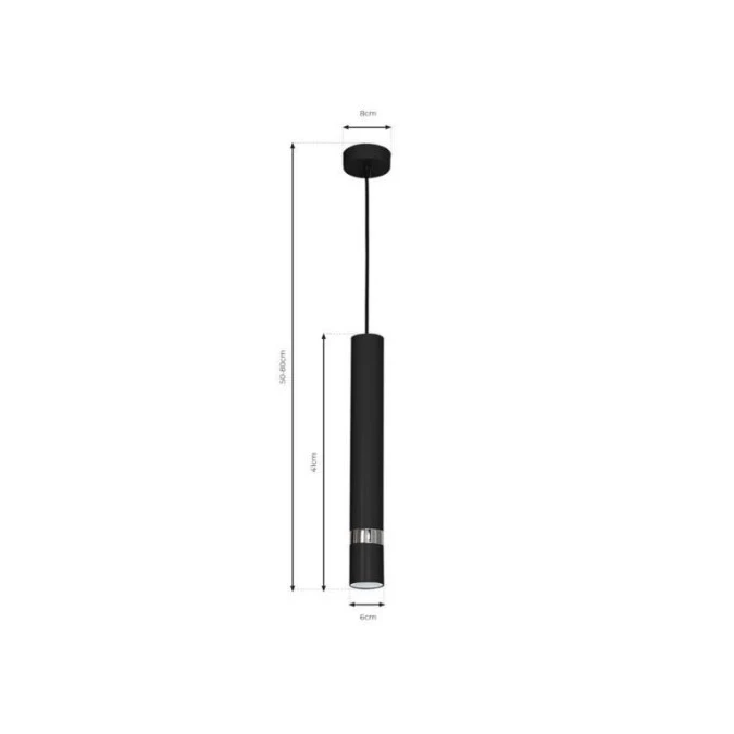 Lampa wisząca JOKER BLACK 1xGU10 MLP1413 Milagro - obrazek 1