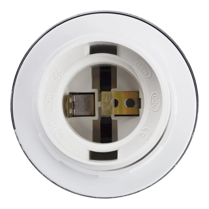 Lampa wisząca zwis sufitowy E27 chromowana pod klosz (bez linki) - obrazek 3