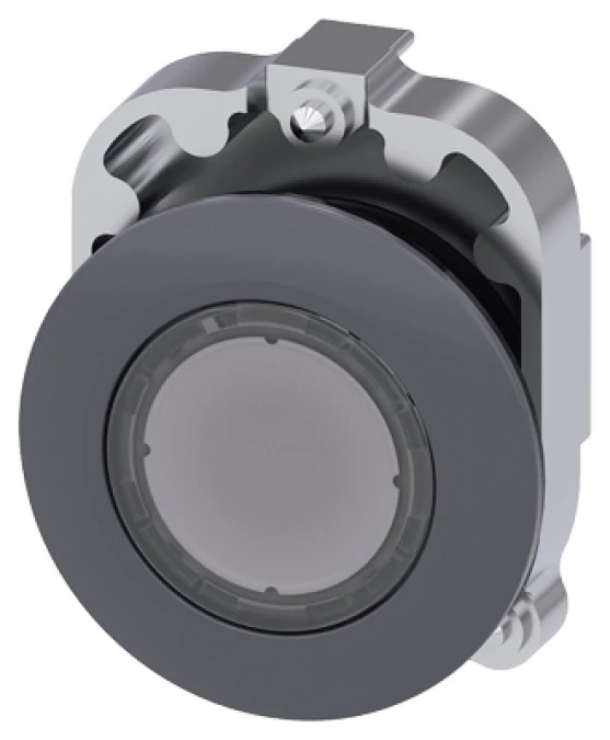 Lampka sygnalizacyjna 30mm bezbarwna płaska metal IP69k SIRIUS ACT 3SU1061‑0JD70‑0AA0 - obrazek 3