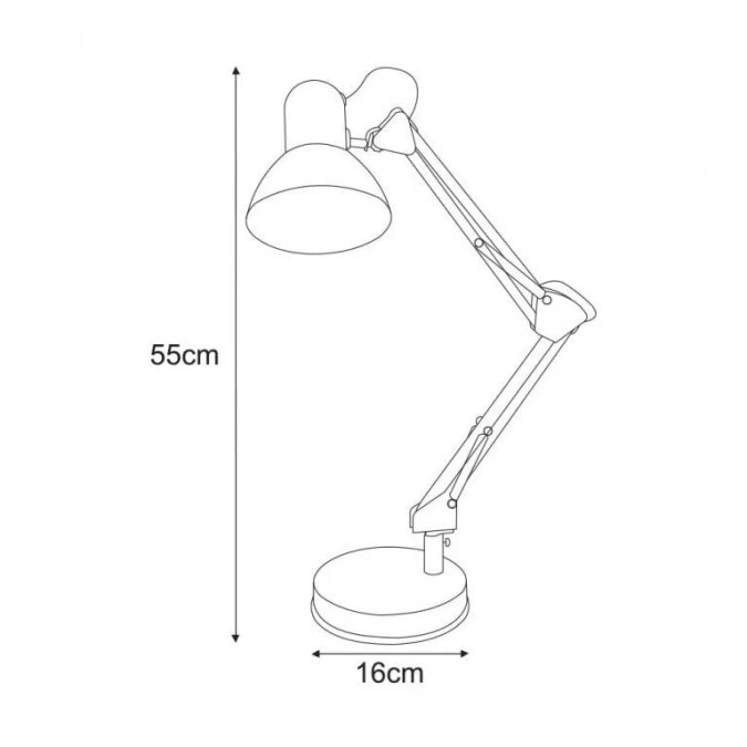 Lampka biurkowa składana COSMO na E27 K‑MT‑COSMO SREBRNY Kaja Lighting - obrazek 2