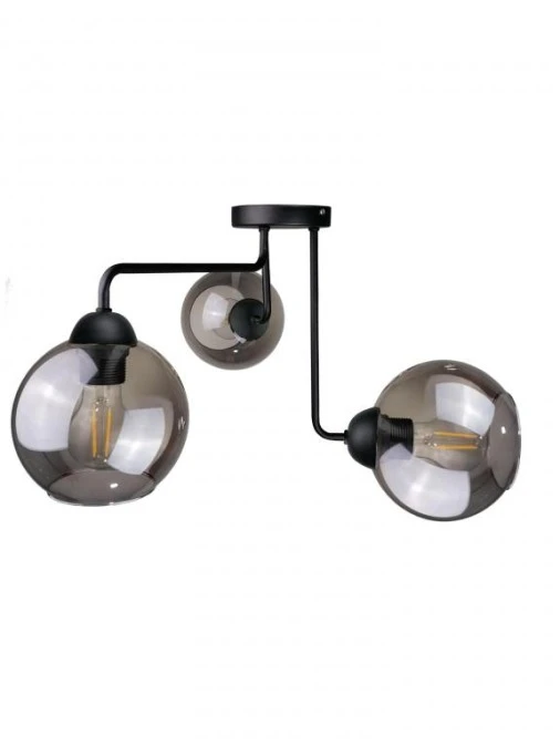 Lampa sufitowa nowoczesna 3xE27 COSMO BLACK - obrazek 1
