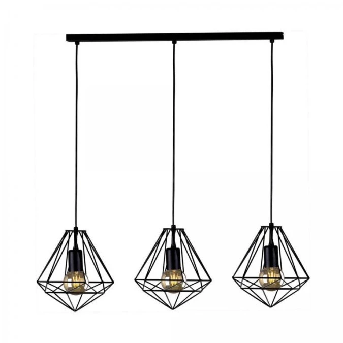 Lampa wisząca MARKO, koszykowe klosze na E27, nad blat stołu K‑4004 Kaja Lighting - obrazek 1