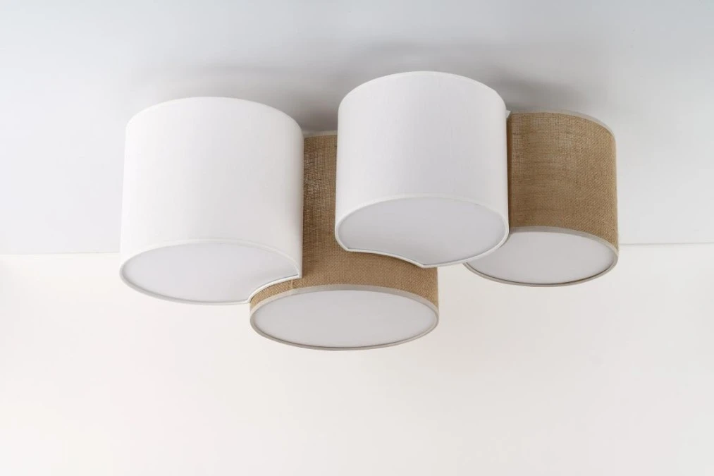 Lampa sufitowa boho z czterema kloszami MONA JUTA na E27 5908 TK Lighting - obrazek 1