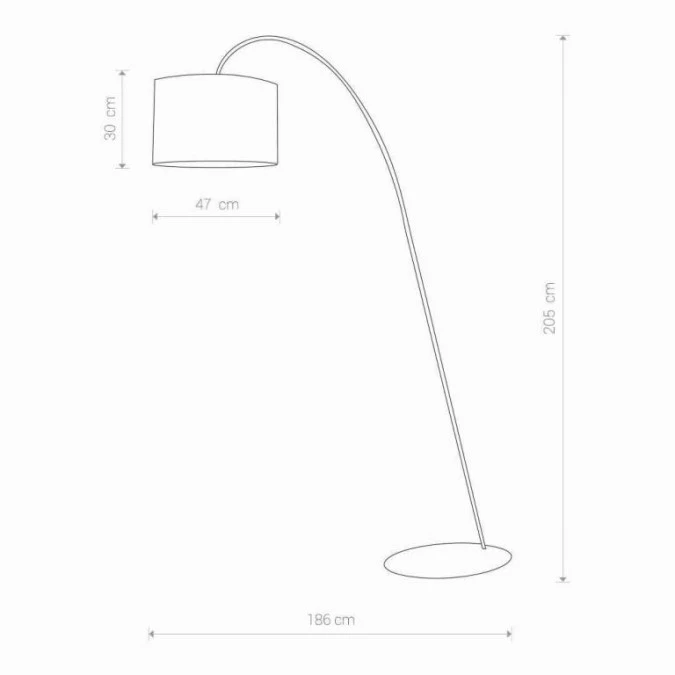 LAMPA PODŁOGOWA ALICE CZARNO‑ZŁOTA 4963 Nowodvorski - obrazek 2