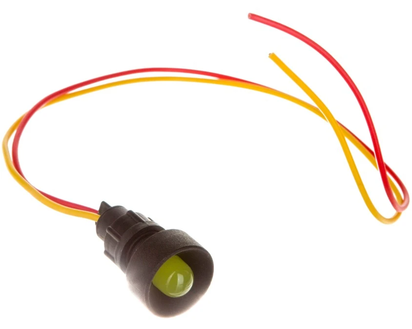 Lampka sygnalizacyjna 10mm żółta 12‑24V AC/DC KLP 10Y/24V 84410004 - obrazek 1