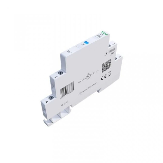 Lampka modułowa 1‑fazowa niebieska 12‑48V AC/ 12‑60V DC 1/2 modułu LK‑701B‑24 - obrazek 3