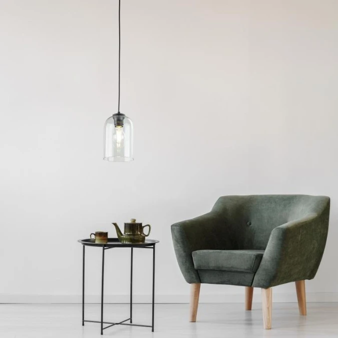 Lampa wisząca ze szklanym, zielonym kloszem 1xE27 MOLLY GREEN 1 10298 TK Lighting - obrazek 2