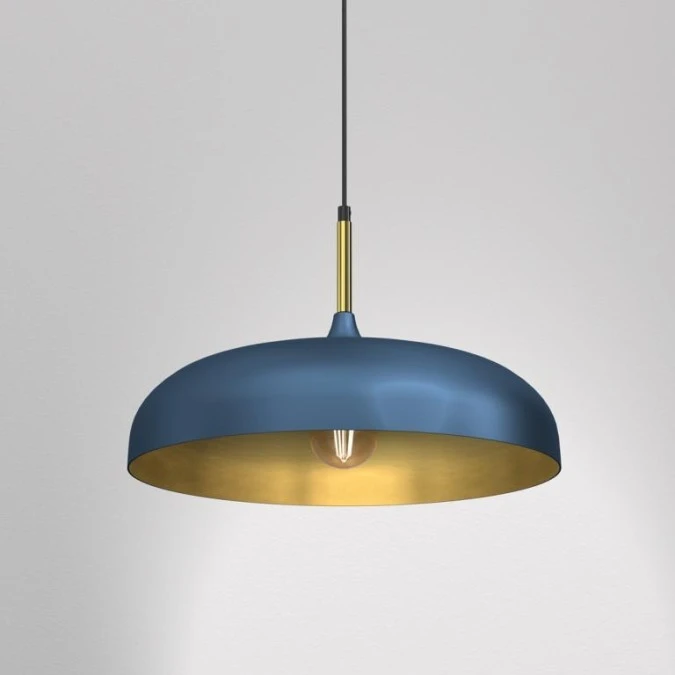Lampa wisząca LINCOLN BLUE/GOLD 1xE27 MLP7901 Milagro - obrazek 3