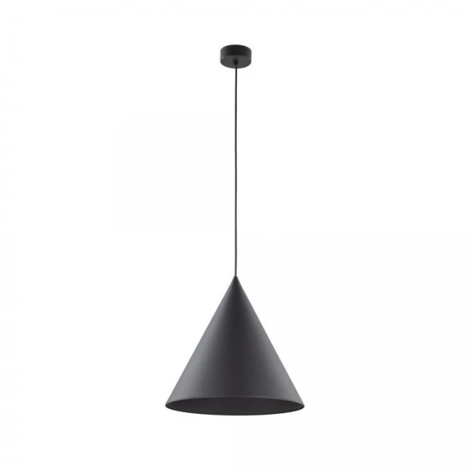 Lampa wisząca czarna nowoczesna CONO E27 klosz‑stożek 10057 TK Lighting