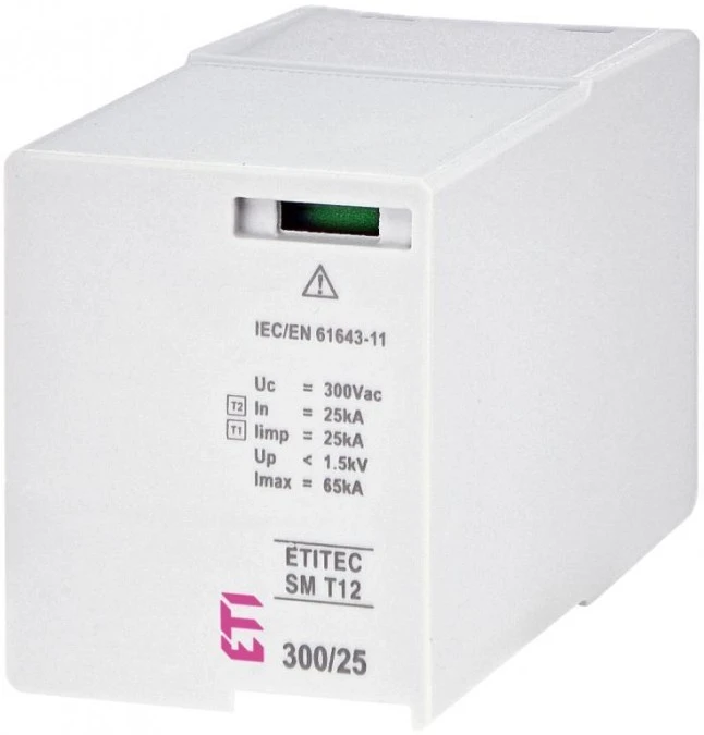 Moduł wymienny ogranicznika przepięć typ T1+T2 (B+C) MOD. ETITEC SM T12 300/25 002440575