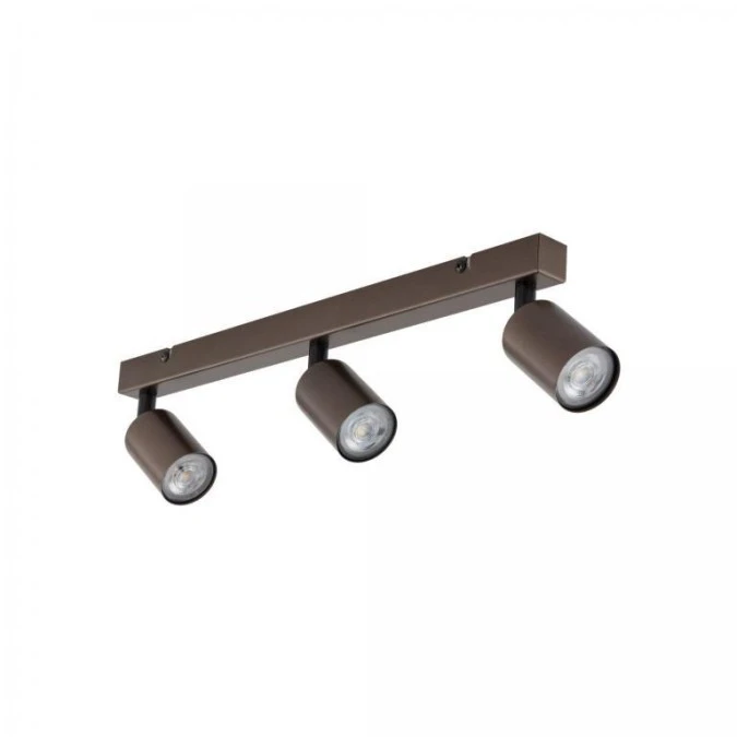 Lampa sufitowa brązowa 3x reflektorki na listwie TOP BROWN 6181 TK Lighting - obrazek 1