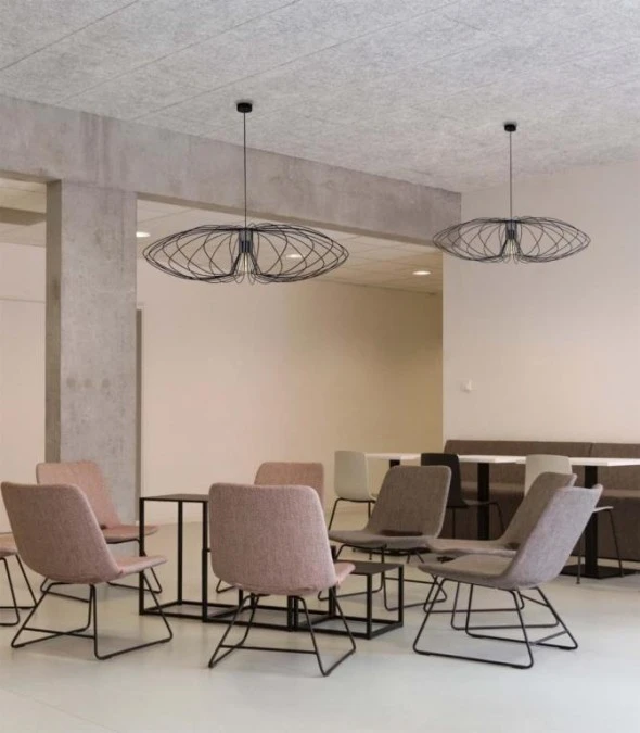 Lampa wisząca TIZI z imponującym drucianym kloszem na E27 K‑3408 CZARNY Kaja Lighting - obrazek 2