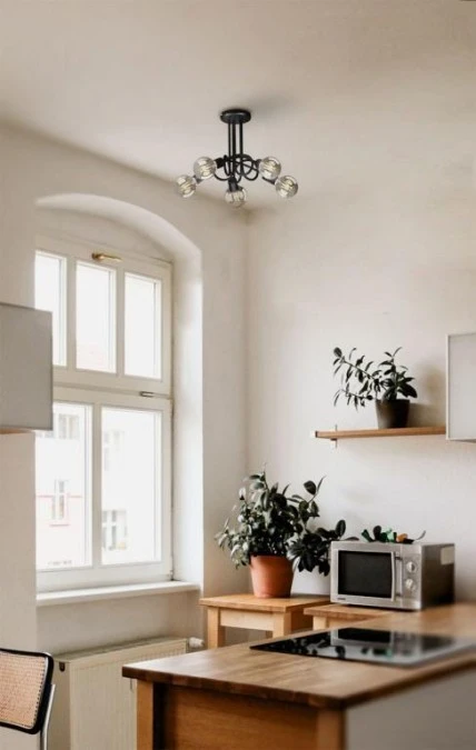 Lampa sufitowa DEZE w stylu loft z odsłoniętymi żarówkami K‑3621 Kaja Lighting - obrazek 2
