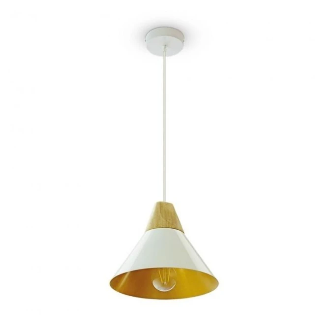 Lampa Wisząca VT‑7425 Aluminium Pendent Light Biała 3756 - obrazek 1