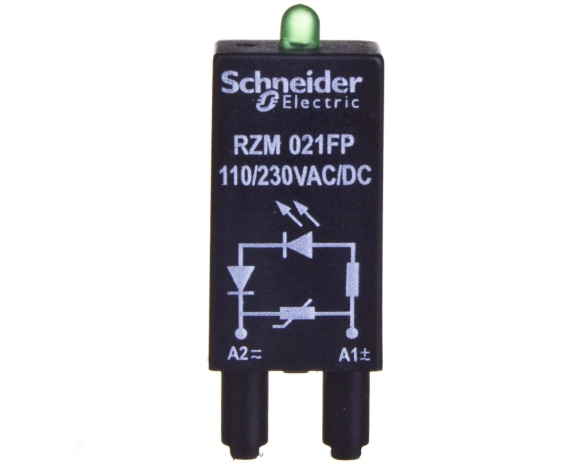 Moduł zabezpieczający warystor + LED 110‑230V AC/DC RZM021FP - obrazek 1