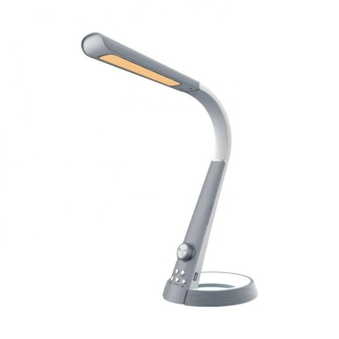 Lampka biurkowa BERKANE srebrna, wielofunkcyjna z wbudowanym LED 790Lm, regulacja barwy światła K‑BL1063 SREBRNY Kaja Lighting - obrazek 1