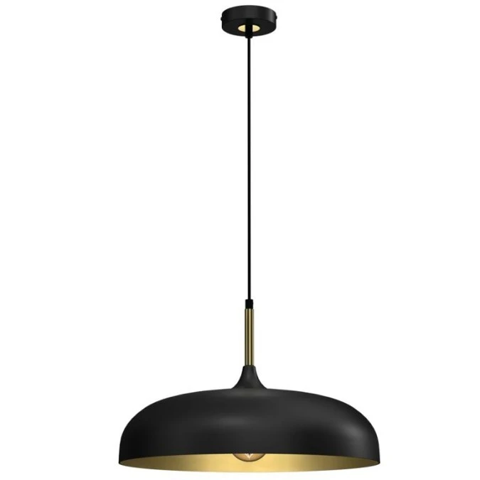 Lampa wisząca LINCOLN BLACK/GOLD 1xE27 MLP7898 Milagro - obrazek 1