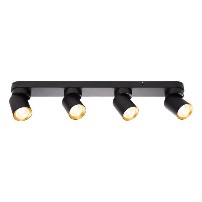 Lampa sufitowa Andy 4xGU10 Czarny + Złoty ML9939 Milagro - obrazek 2