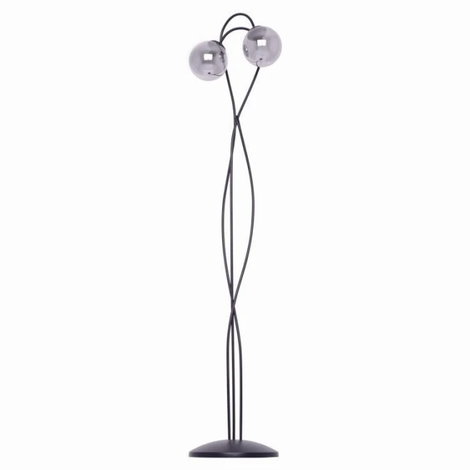 Lampa podłogowa na E14 grafitowa z dwoma kloszami RUBI K‑5119 Kaja Lighting - obrazek 1